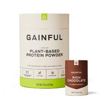 Gainful Vegan Plant Based Protein Powder with Rich Chocolate Bundle - 10 servings