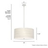 Hunter Fans 24" Solhaven Ceiling Light Brushed Nickel Finish - Modern 4-Light Pendant for Dining Room or Living Space - 3 of 4
