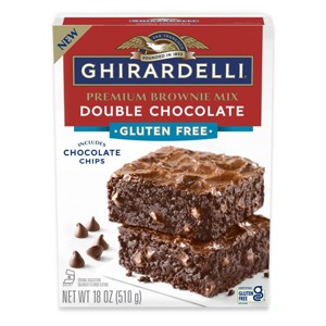 Ghirardelli Gluten Free Double Chocolate Brownie Mix - 18oz - 1 of 4