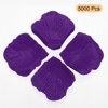 Unique Bargains Wedding Party Decoration Silk Artificial Flower Rose Petals 2''x2'' 5000 Pcs Purple&Blue - 3 of 3