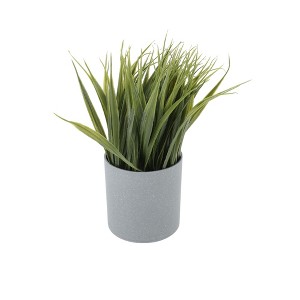 Unique Bargains Artificial Plants Plastic Green 3.54"x3.54"x5.91" 1 Pcs - 1 of 4