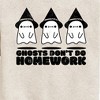Boys' - Instant Message - Ghosts Don't Do Homework Graphic Long Sleeve Fleece Sweatshirt - 2 of 4