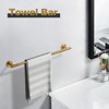 WOWOW 36 in. Stainless Steel Wall Mounted Single Towel Bar in Brushed Nickel - 2 of 4