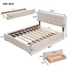 NicBex Queen Size Linen Upholstered Platform Bed with 2 Drawers and 1 Twin XL Trundle for Adults/Boys/Girls - 3 of 4