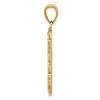 Black Bow Jewelry 14k Yellow Gold Small Nugget Dad Dog Tag Pendant, 15 x 30mm - 2 of 4