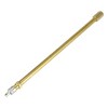 Unique Bargains Brass Auto Tire Valve Extension Adaptor Air Tyre Stem Extender Inflation Stright Bore for Car Gold Tone 2 Pcs - 3 of 4