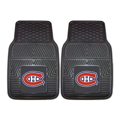 NHL Montreal Canadiens Vinyl Car Mat Set - 2pc