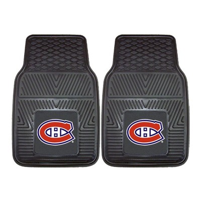 NHL Montreal Canadiens Vinyl Car Mat Set - 2pc