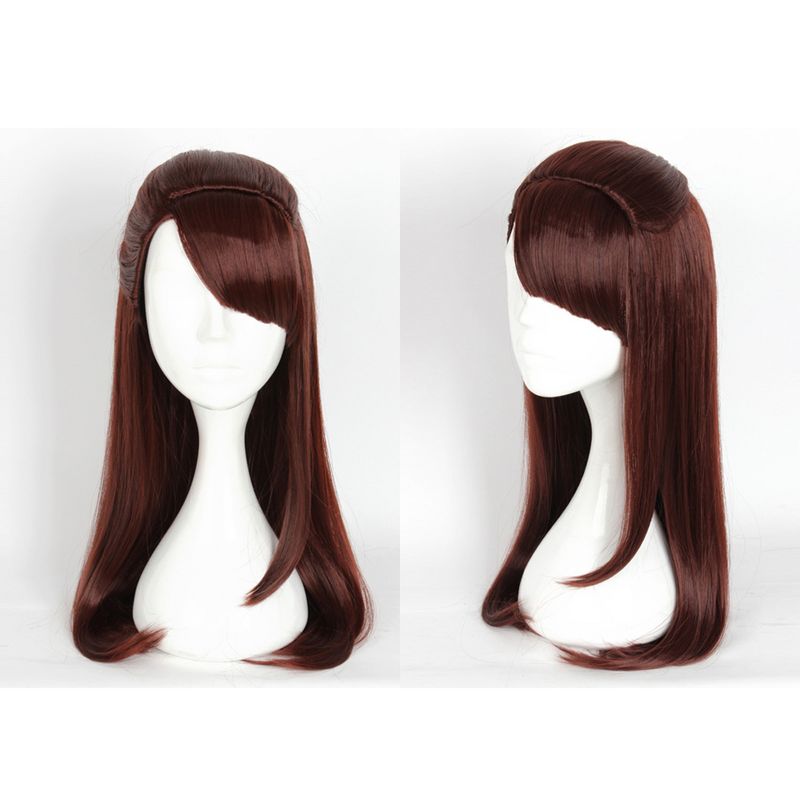 Unique Bargains Women's Wigs 26" Red Brown with Wig Cap, 5 of 7