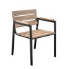 Standlake Slatted Outdoor Chairs - Set of 2 - OD1132308 - Natural - SEI - 3 of 4