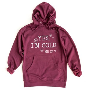 Simply Sage Market Yes I'm Cold Hoodie - 1 of 4