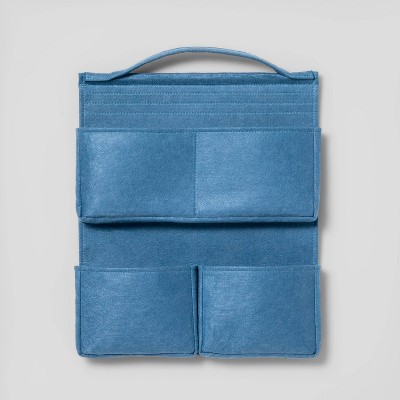 Bed Caddy Hanging Storage Blue - Pillowfort™