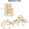 7-in-1 Foldable Pikler Triangle Set – Baby Climbing Gym with Arch, Ramp & Ladder for Toddlers, Indoor Play & Christmas Gifts - 3 of 4