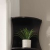 NicBex Corner Bookshelf 5 Tier Rounded Shelf Fronts Compact Bookcase for Small Spaces Living Room Bedroom Storage - 3 of 4