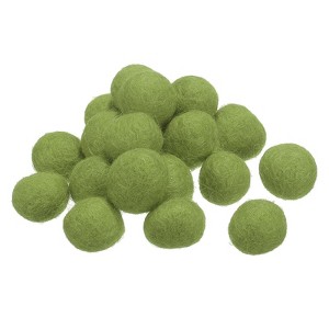 Unique Bargains Home Crafts Handcrafts Project DIY Wool Felt Balls Beads 20 Pcs - 1 of 3