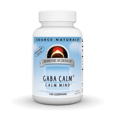 GABA Calm Sublingual-Peppermint by Source Naturals, Inc.  -  120 Lozenge