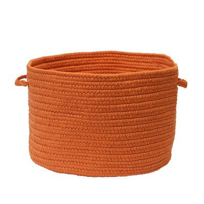 Colonial Mills BR74 14 by 14 by 10-Inch Boca Raton Solid Storage Basket, Rust