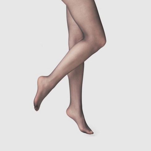 Shimmer Tights Pantyhose Size M L Womens Nylon Shiny Brown Leg NEW