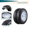 TruAIR 4.80x12 White Spoke Trailer Wheel Set (2-Pack) – 5 Lug on 4.5", 6-Ply Load Range C for Trailers & Utility Vehicles - 3 of 4