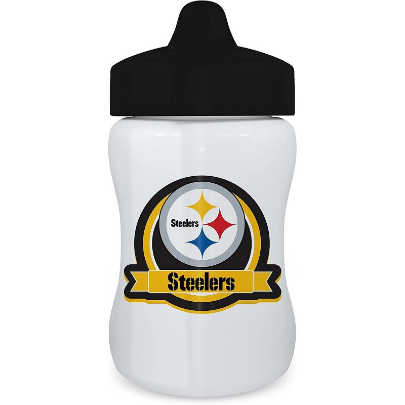 MasterPieces Inc Pittsburgh Steelers NFL 9oz Baby Sippy Cup, 1 of 3