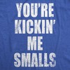 Maternity Kicking Me Smalls Funny T shirt Pregnancy Announcement Novelty Tee - Crazy Dog Maternity T Shirt With Movie Sayings - 3 of 4