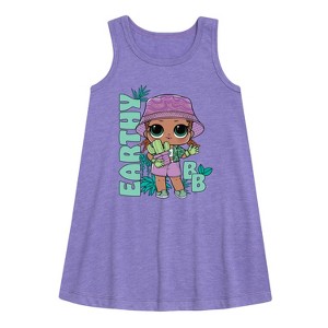 Girls' - LOL Surprise! - Earthy BB Graphic Sleeveless Aline Dress - 1 of 3