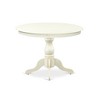 East West Furniture, Modern Dining Room Table With Linen White Color Top - 2 of 2