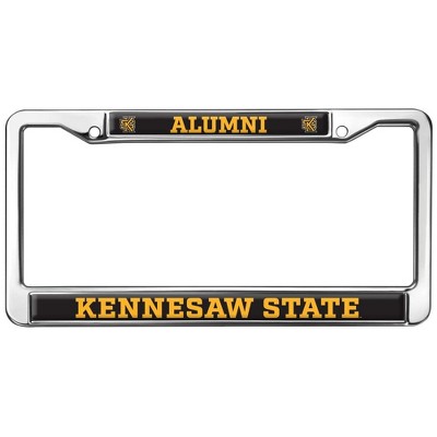 Kennesaw State University Alumni Logo Full Size Standard License Plate Metal Frame