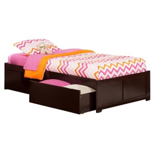 Platform Bed with Drawers & Charger - Modern Storage Bed Frame - Underbed Storage Solutions - 1 of 4