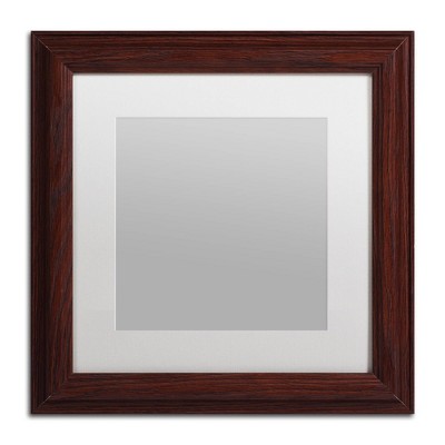 Trademark Fine Art 11"x11" Heavy Duty Wood Frame with White Mat