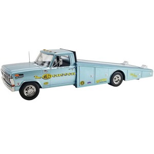 1970 Ford F-350 Ramp Truck Light Blue Metallic "Malco Gasser" Limited Edition to 240 pieces 1/18 Diecast Model Car by ACME - 1 of 4