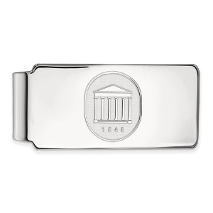 Black Bow Jewelry Sterling Silver Mississippi Rebels NCAA Money Clip - 1 of 3