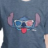 Boys' - Lilo and Stitch - Stitch Flag Glasses Short Sleeve Graphic T-Shirt - 2 of 4