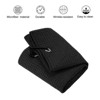 Unique Bargains Super Absorbent Waffle Pattern Tri-Fold Golf Towels with D Clips 3 Pcs - 3 of 4