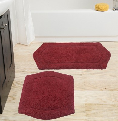 Waterford Collection Cotton Tufted Set of 2 Bath Rug Set - Home Weavers