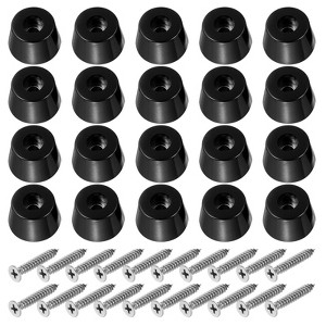 Unique Bargains Non Slip Corrosion Resistant Durable Rubber Material Rubber Feet 20 Pcs - 1 of 4
