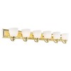Livex Lighting Springfield 6 - Light Vanity in  Polished Brass - 4 of 4