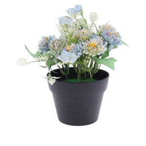 Unique Bargains Artificial Plants Chrysanthemum Plastic 4.33"x4.33"x7.87" 1 Pcs - 1 of 4