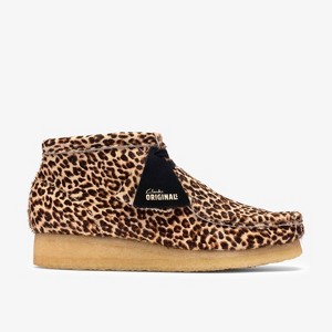 靴 CLARKS Wallabee Leopard UK8.5 Clarks Originals Womens Wallabee Boot Leopard Print Boots 9.5