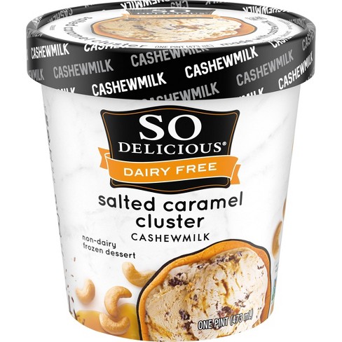 So Delicious Dairy Free Cashew - Salted Caramel Cluster Frozen Dessert - 16oz - image 1 of 4