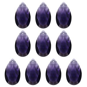 Unique Bargains Crystal Pendants Teardrop Beads for DIY Lamp Arts Crafts Decoration 10 Pcs - 1 of 4