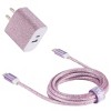Emerald 20W PD, 2 Port Adapter and 6ft Type-C to Lightning, Fast Charge, Braided Cable for Apple Devices - 2 of 4