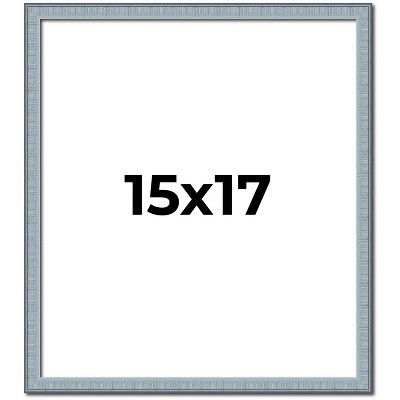 PosterPalooza | Textured Blue Picture Frame - UV Acrylic, Foam Board Backing, Hanging Hardware