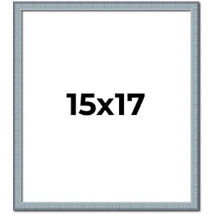 PosterPalooza | Textured Blue Picture Frame - UV Acrylic, Foam Board Backing, Hanging Hardware - 1 of 4