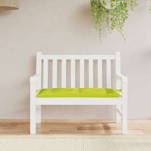 vidaXL Garden Bench Cushion Bright Green 39.4 in.x19.7 in.x2.8 in. Oxford Fabric - 1 of 4