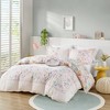 Urban Habitat Maisie Floral Reversible Cotton Duvet Cover Set with Throw Pillow Purple - image 3 of 4