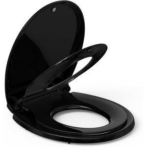 Toilet Seats Elongated,Extra Long Toilet Seat,Built-In Potty Training Seat for Toddlers, Easy Installation & Release with Hardware - 1 of 4
