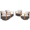 Buenhomino Outdoor Swivel Patio Chairs Set of 4, Wicker Swivel Outdoor Chairs Set of 4, 4 Piece Furniture Set for Porch, Deck, Sunroom, Yard, Poolside - 2 of 4