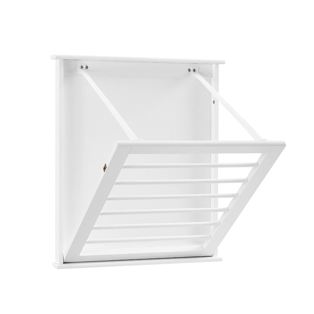 Photos - Wardrobe 6 Slotted Folding Wall Mounted Laundry Drying Rack White - Danya B.