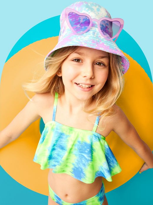 Jojo Siwa Girls Racerback Tankini Top And Bikini Bottom Swim Set